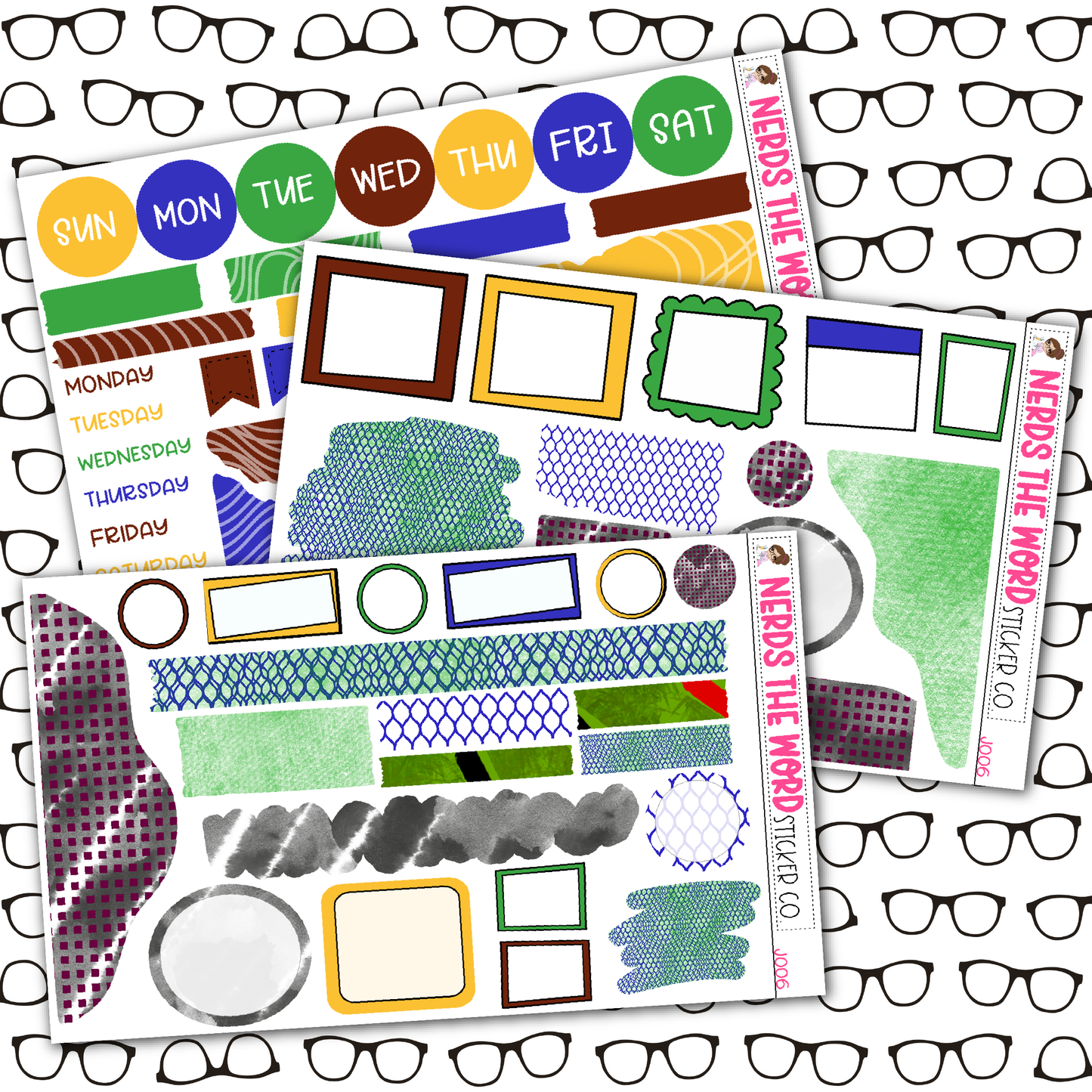 Road Trip Monthly, Weekly and or Journaling Sticker Kit