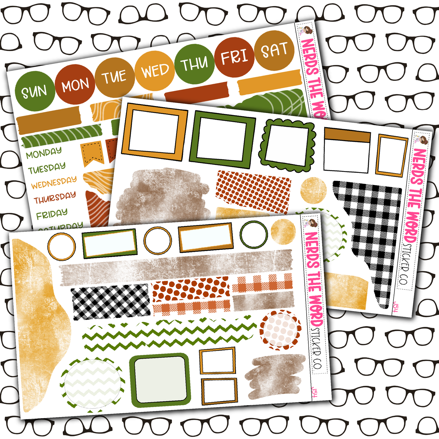 Sweater Weather Monthly, Weekly and or Journaling Sticker Kit