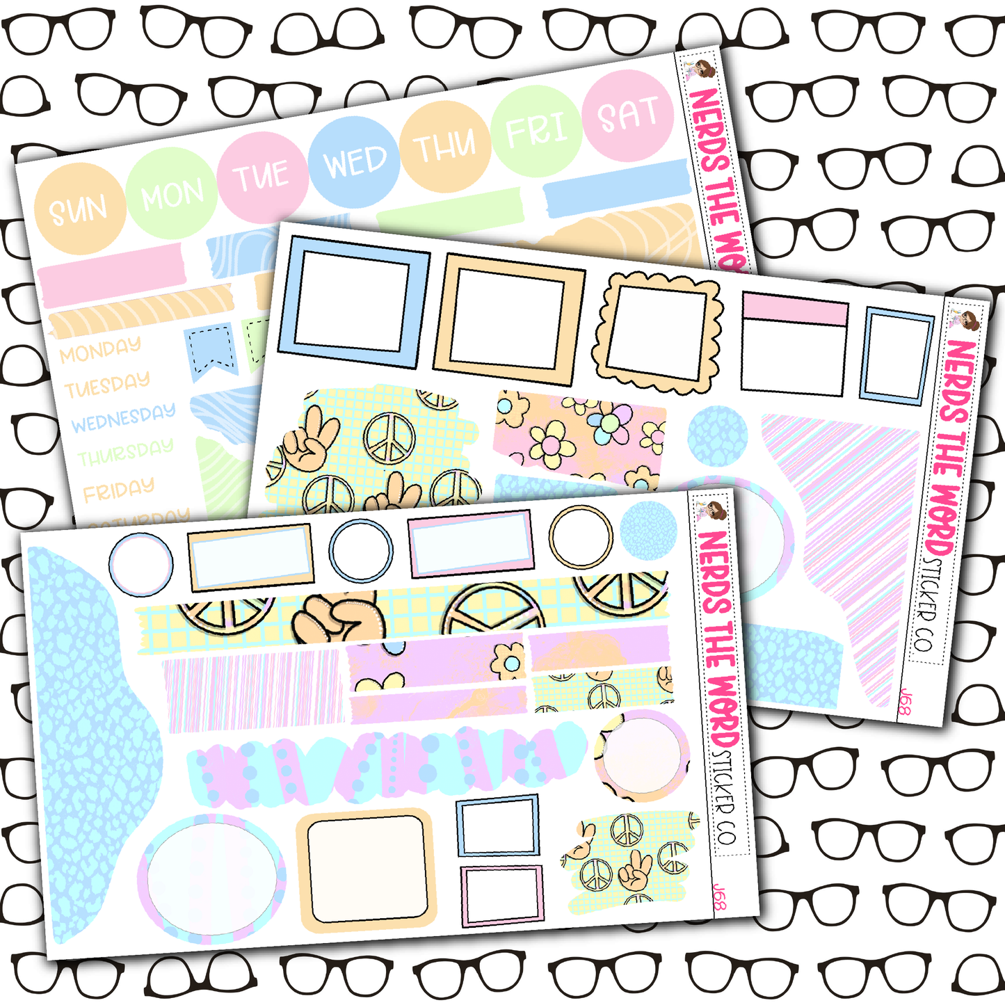 Groovy Halloween Monthly, Weekly and or Journaling Sticker Kit