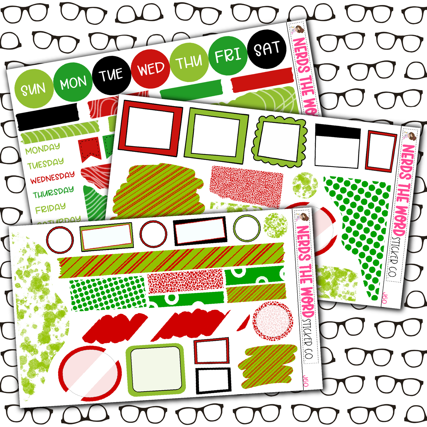 HoHo Gnome Monthly, Weekly and or Journaling Sticker Kit