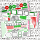 Hippo for Christmas Monthly, Weekly and or Journaling Sticker Kit