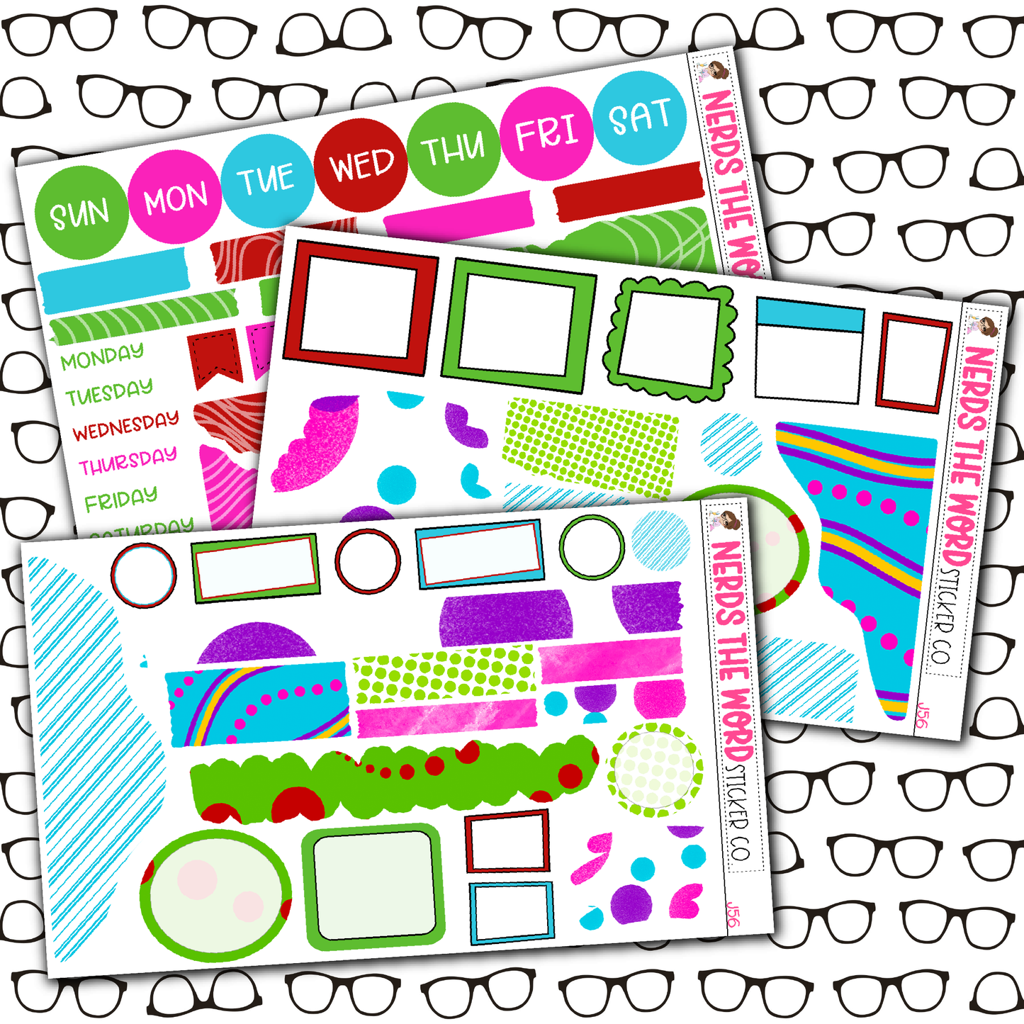 You're a Mean One Monthly, Weekly and or Journaling Sticker Kit