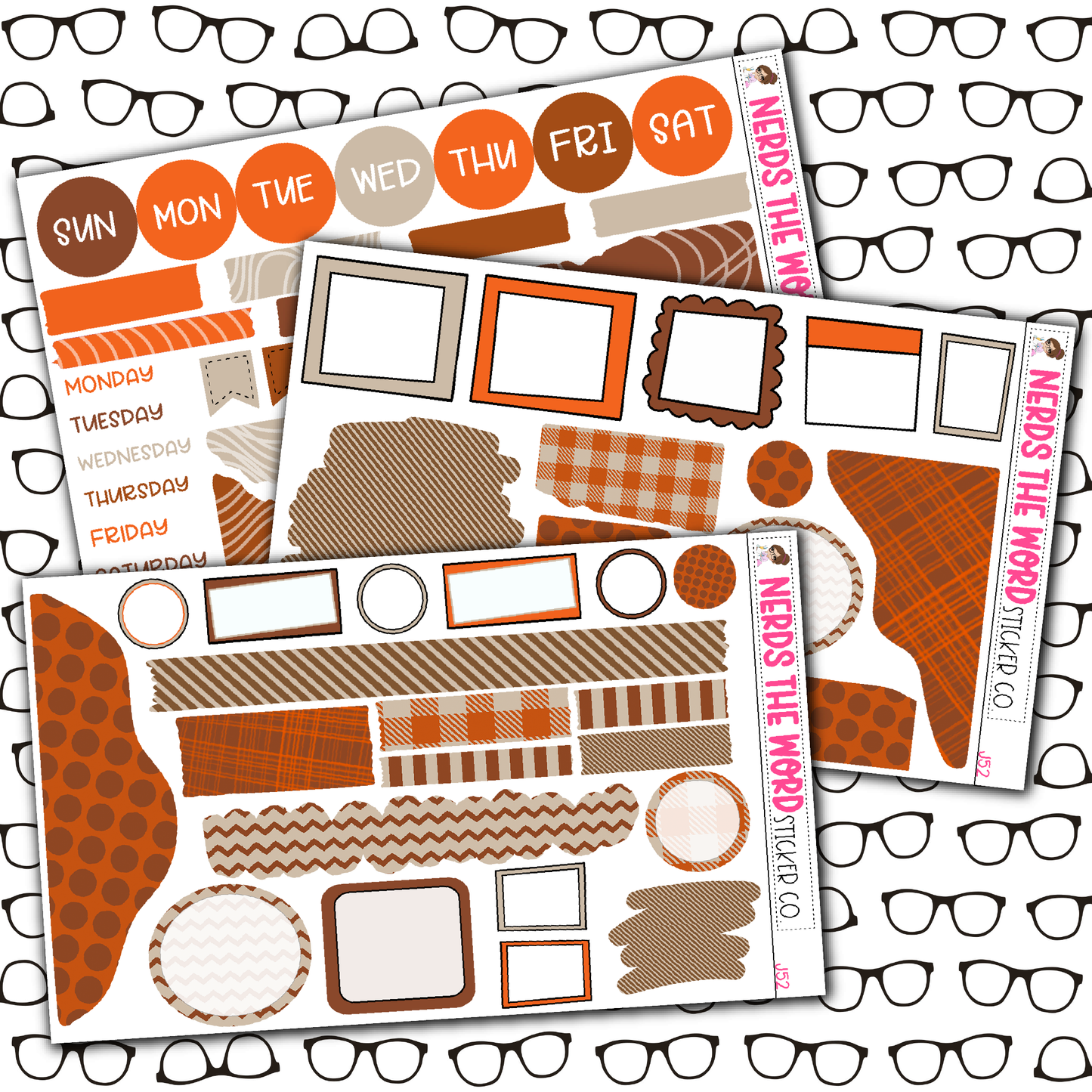 Pumpkin Patch Monthly, Weekly and or Journaling Sticker Kit