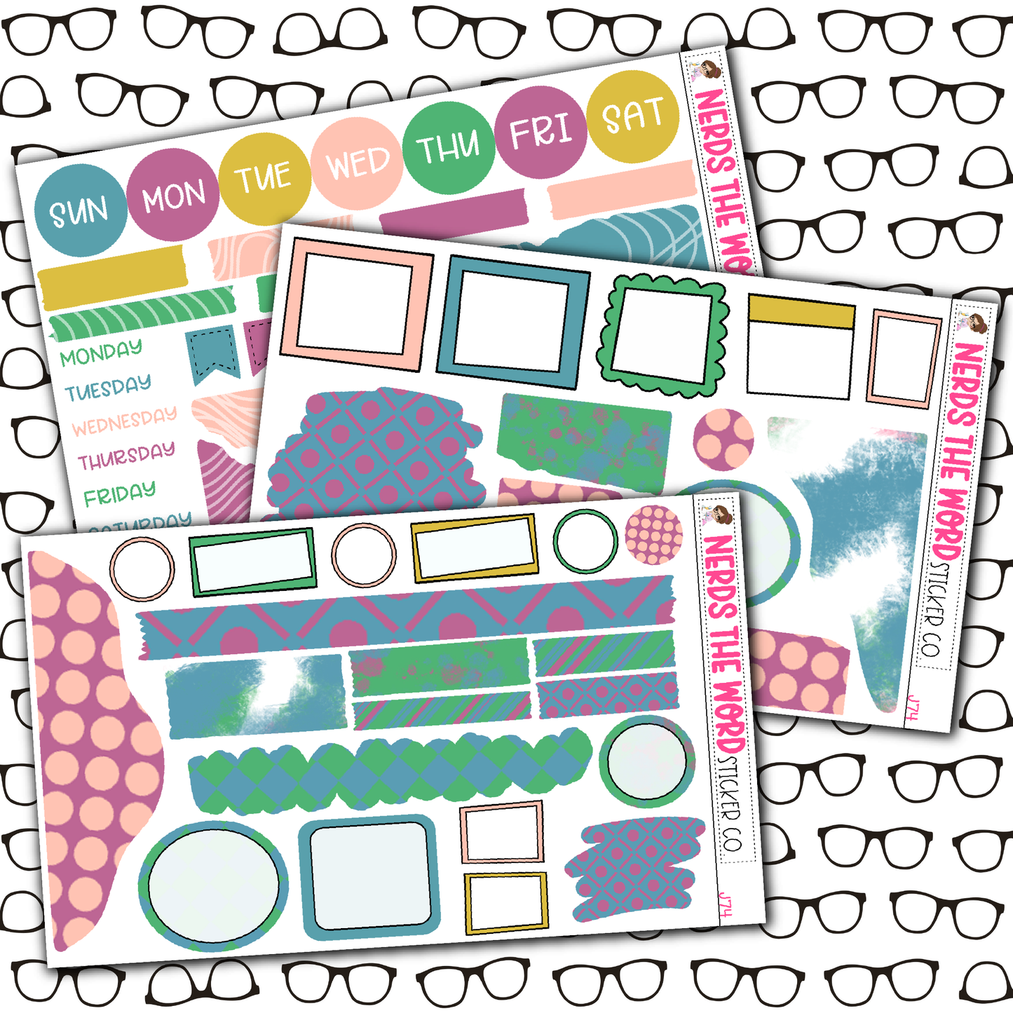 Spring Cleaning Monthly, Weekly and or Journaling Sticker Kit