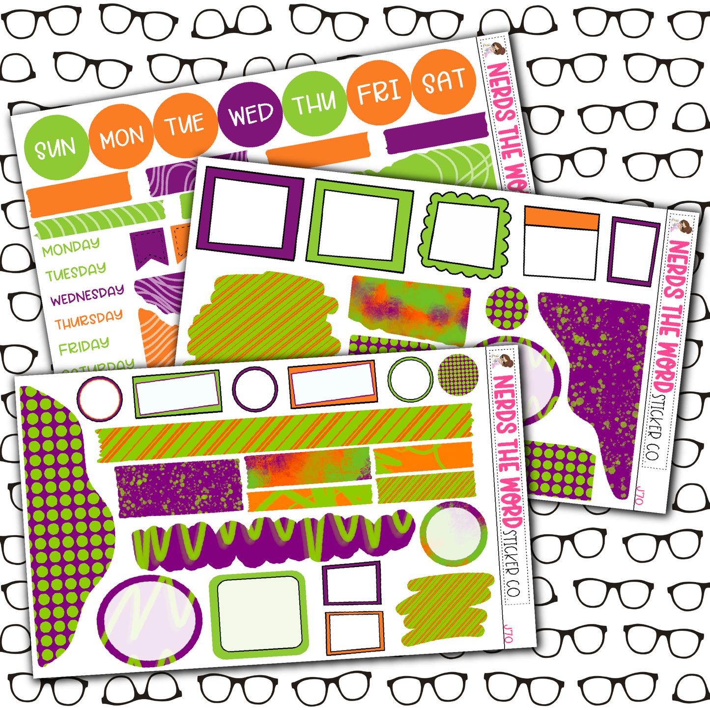 Hey Boo! Monthly, Weekly and or Journaling Sticker Kit
