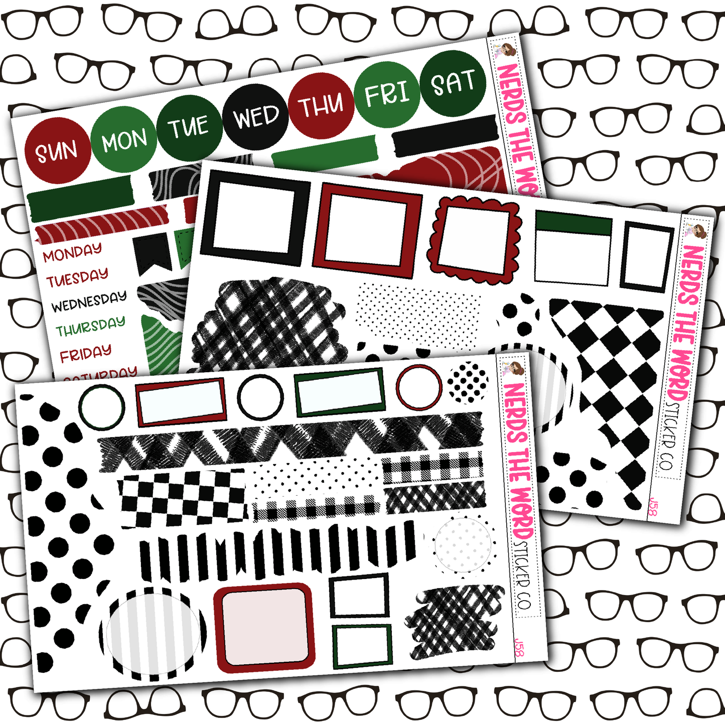O Christmas Tree Monthly, Weekly and or Journaling Sticker Kit