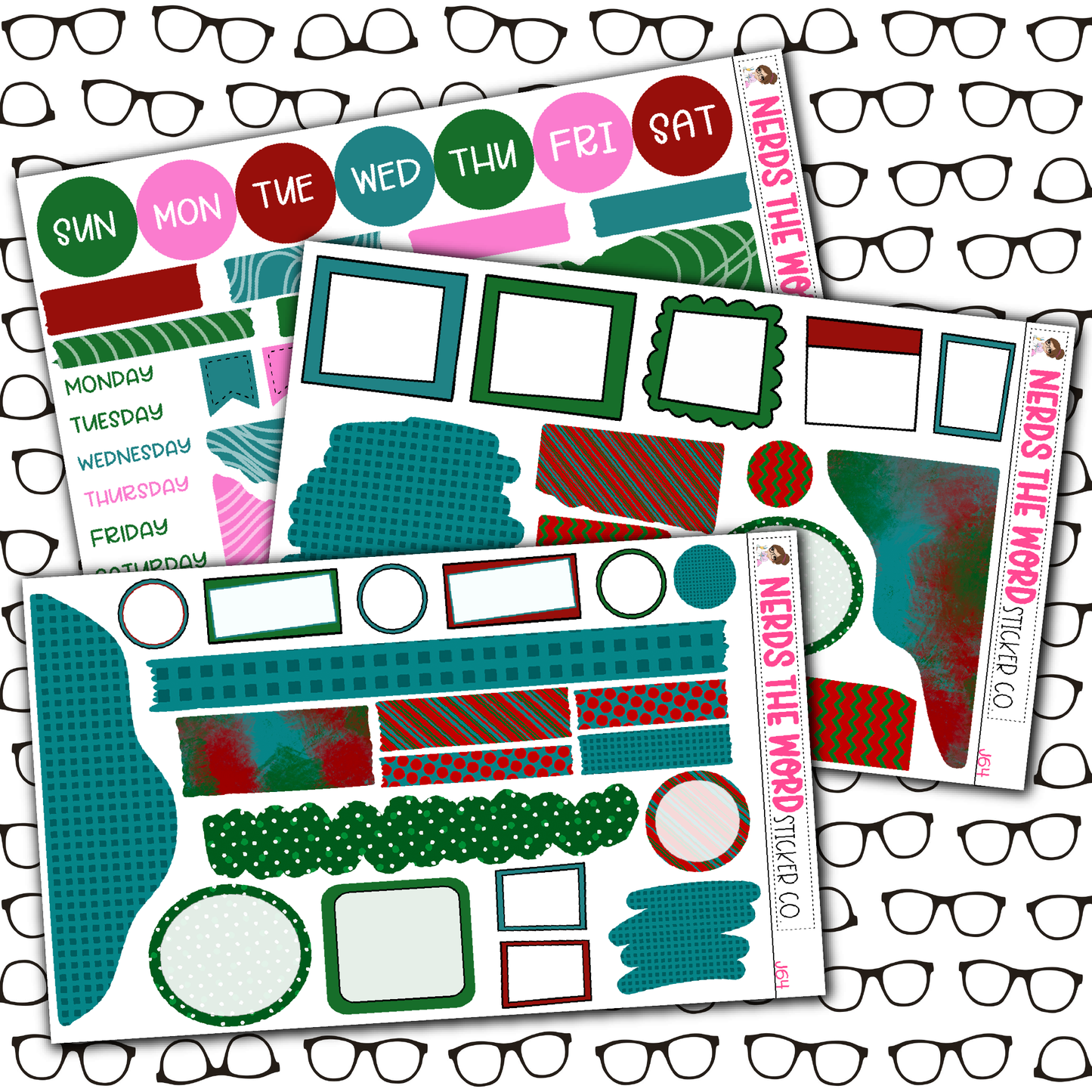 Christmas Story Monthly, Weekly and or Journaling Sticker Kit