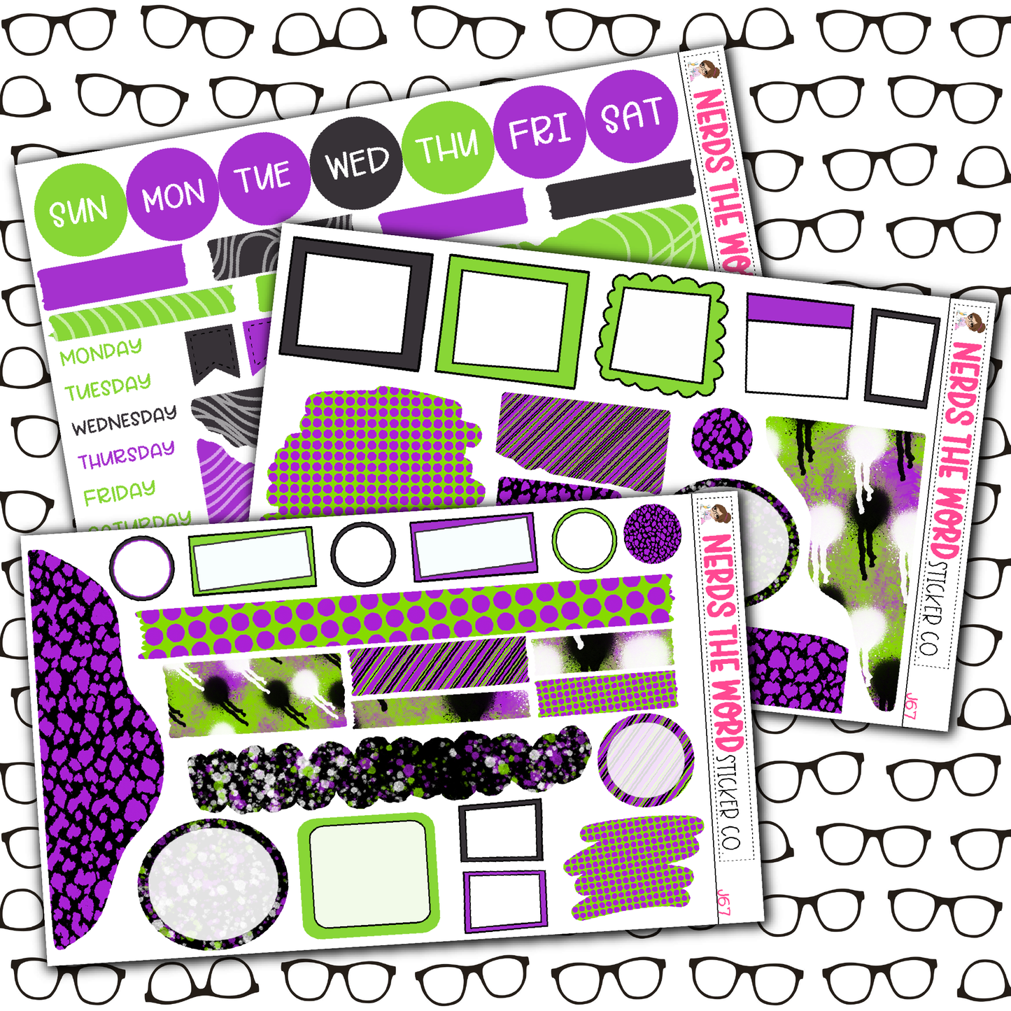 Beetlejuice Monthly, Weekly and or Journaling Sticker Kit