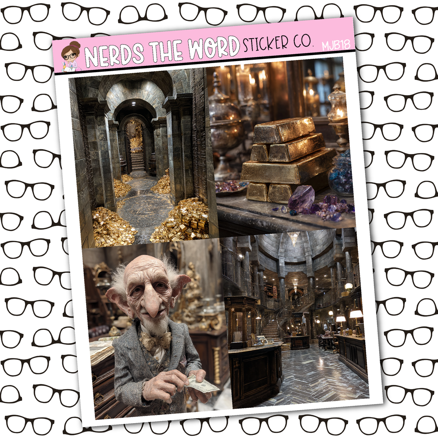 Potter Bank Mini Just Boxes Sticker Sheet