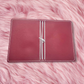 A6 Sized Handmade Traveler's Notebook - Brick Red w/ White Strings