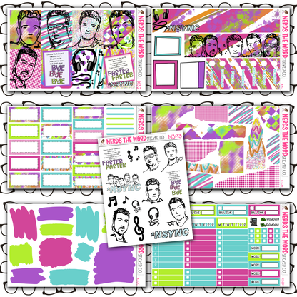 NSYNC Monthly, Weekly and or Journaling Sticker Kit