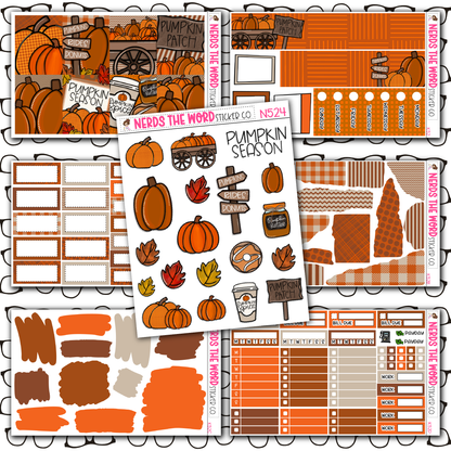 Pumpkin Patch Monthly, Weekly and or Journaling Sticker Kit