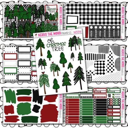O Christmas Tree Monthly, Weekly and or Journaling Sticker Kit