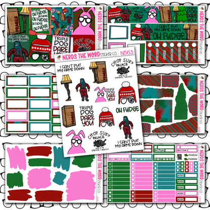 Christmas Story Monthly, Weekly and or Journaling Sticker Kit