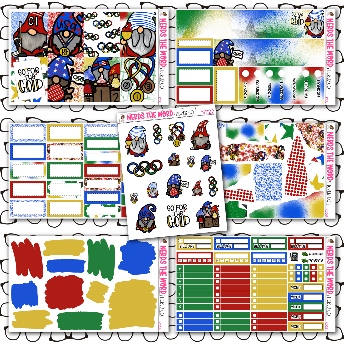 Summer Games Weekly Planner Kit