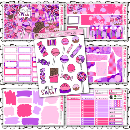 Life is Sweet Monthly, Weekly and or Journaling Sticker Kit