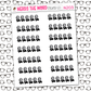 Scary Face Rating Sticker Sheet
