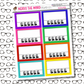Scary Face Rating Functional Box Sticker Sheets