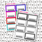 Scary Face Rating Functional Box Sticker Sheets