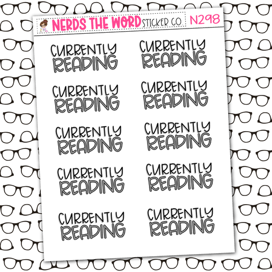 Currently Reading Sticker Sheet