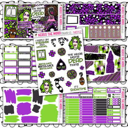 Beetlejuice Monthly, Weekly and or Journaling Sticker Kit