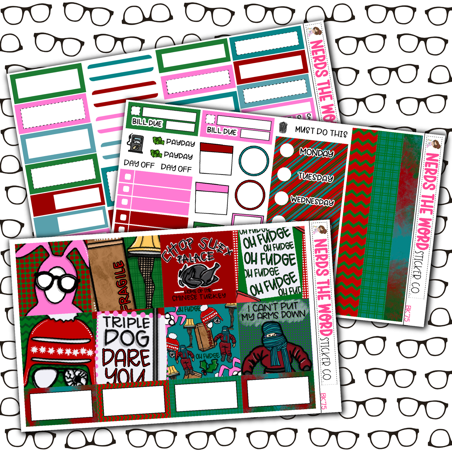 Oh Fudge Monthly, Weekly and or Journaling Sticker Kit