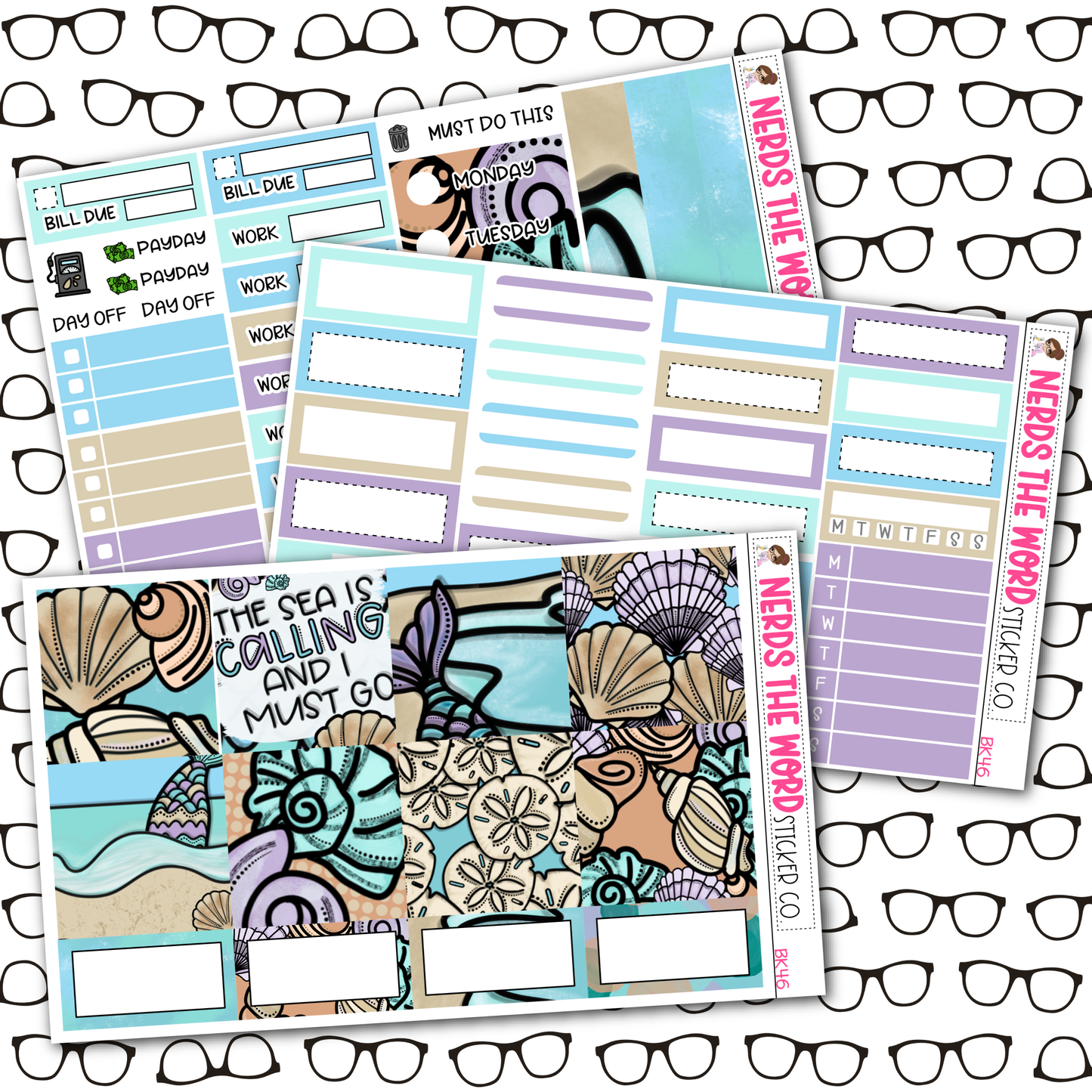 The Seas is Calling Weekly Planner Kit