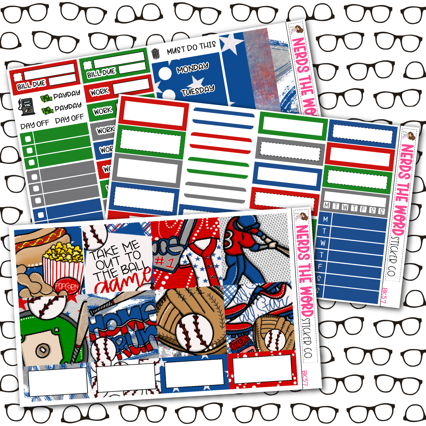 Take Me Out To The Ball Game Weekly Planner Kit