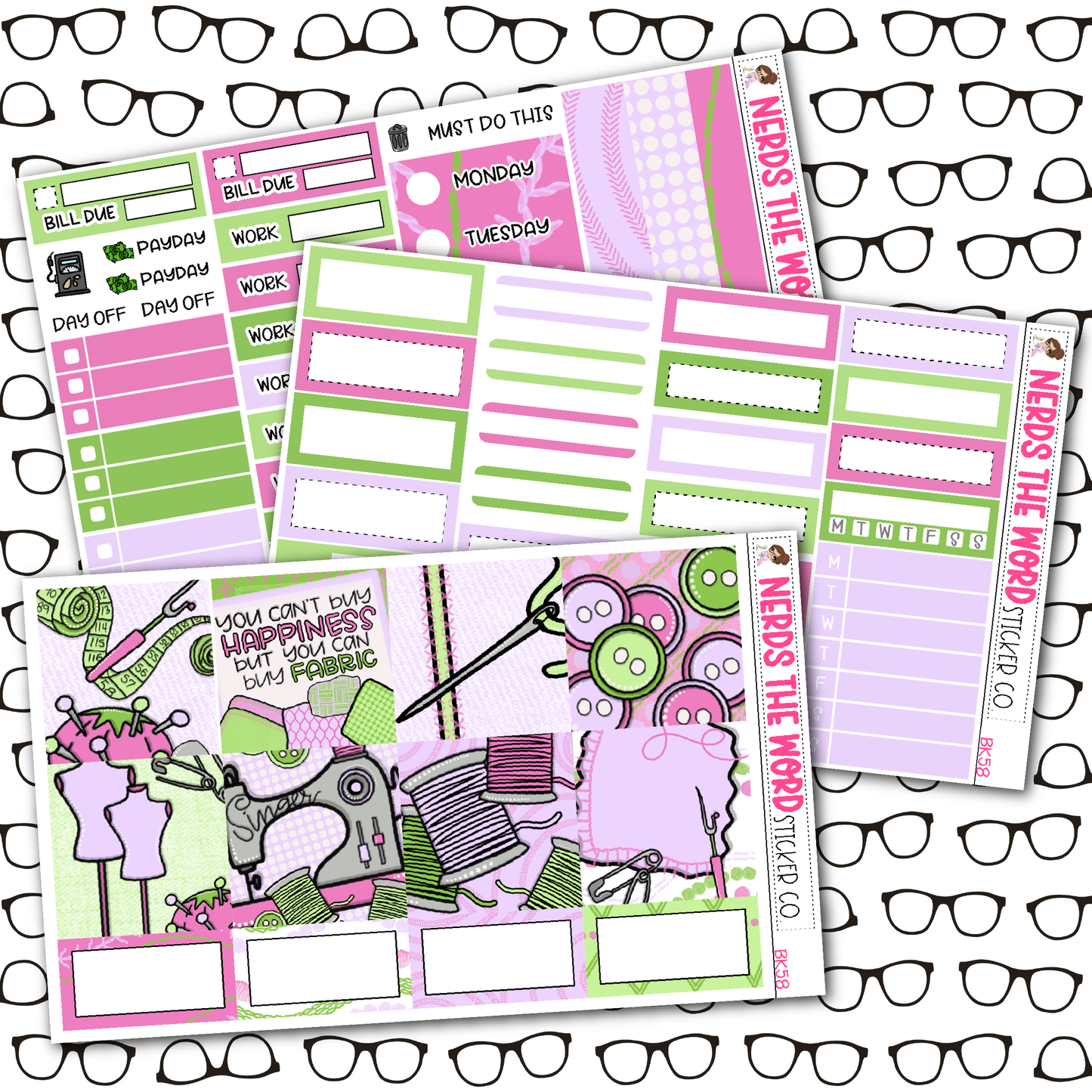 Sewing Weekly Planner Kit