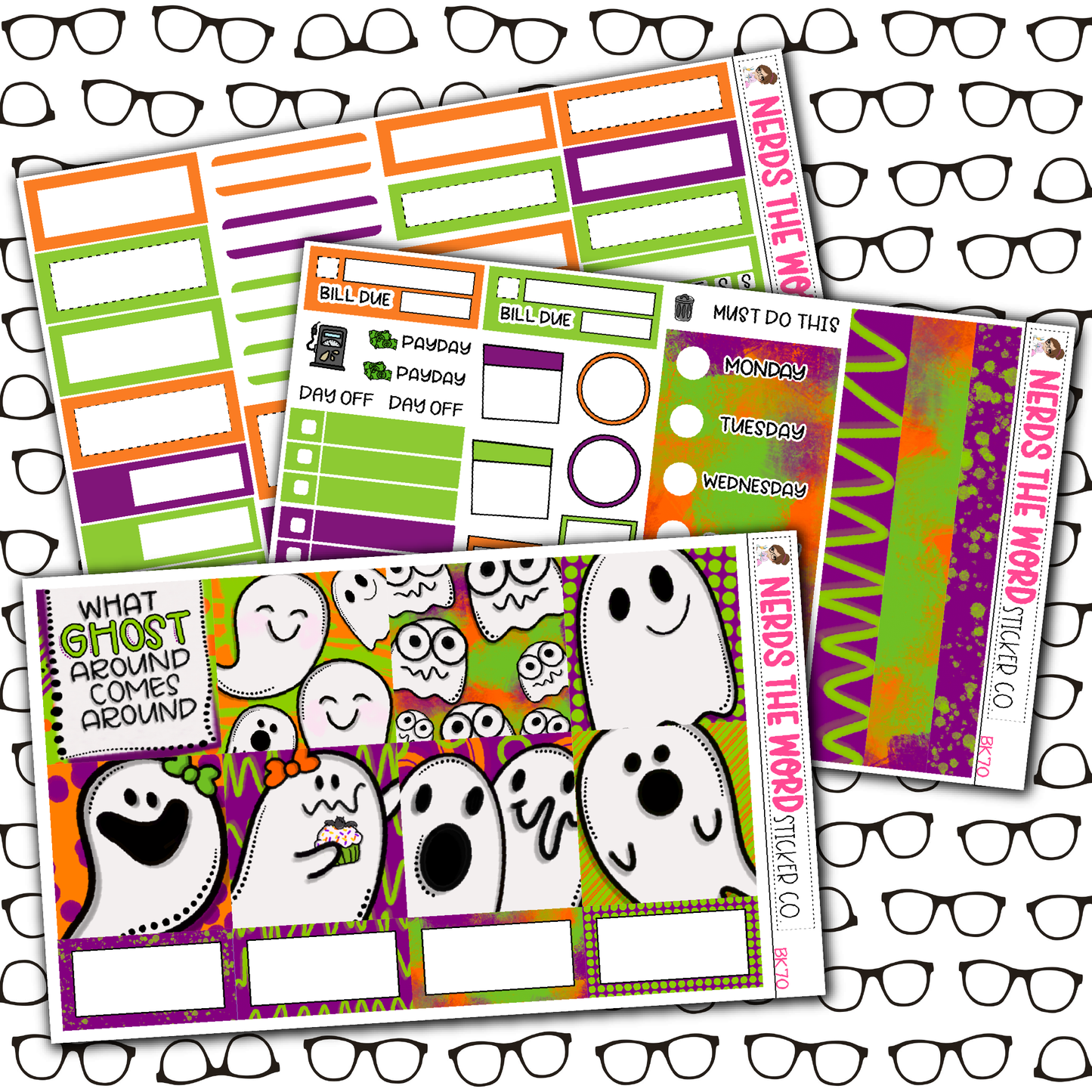 Hey Boo! Monthly, Weekly and or Journaling Sticker Kit