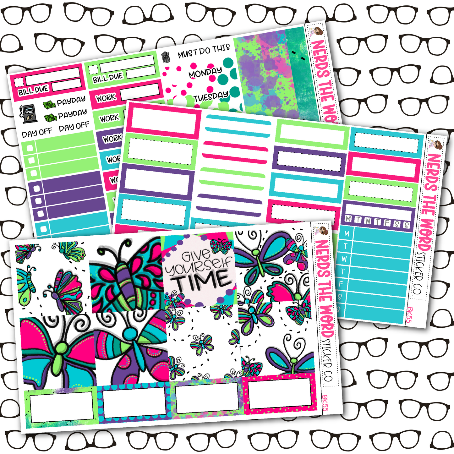 Butterfly Weekly Planner Kit