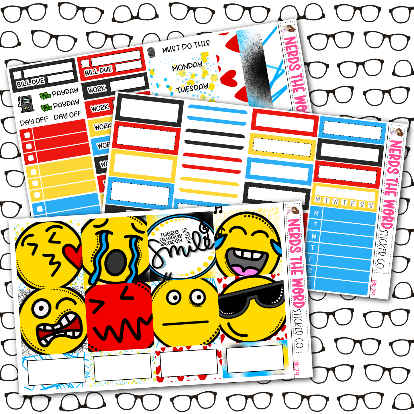 Emoji Weekly Planner Kit