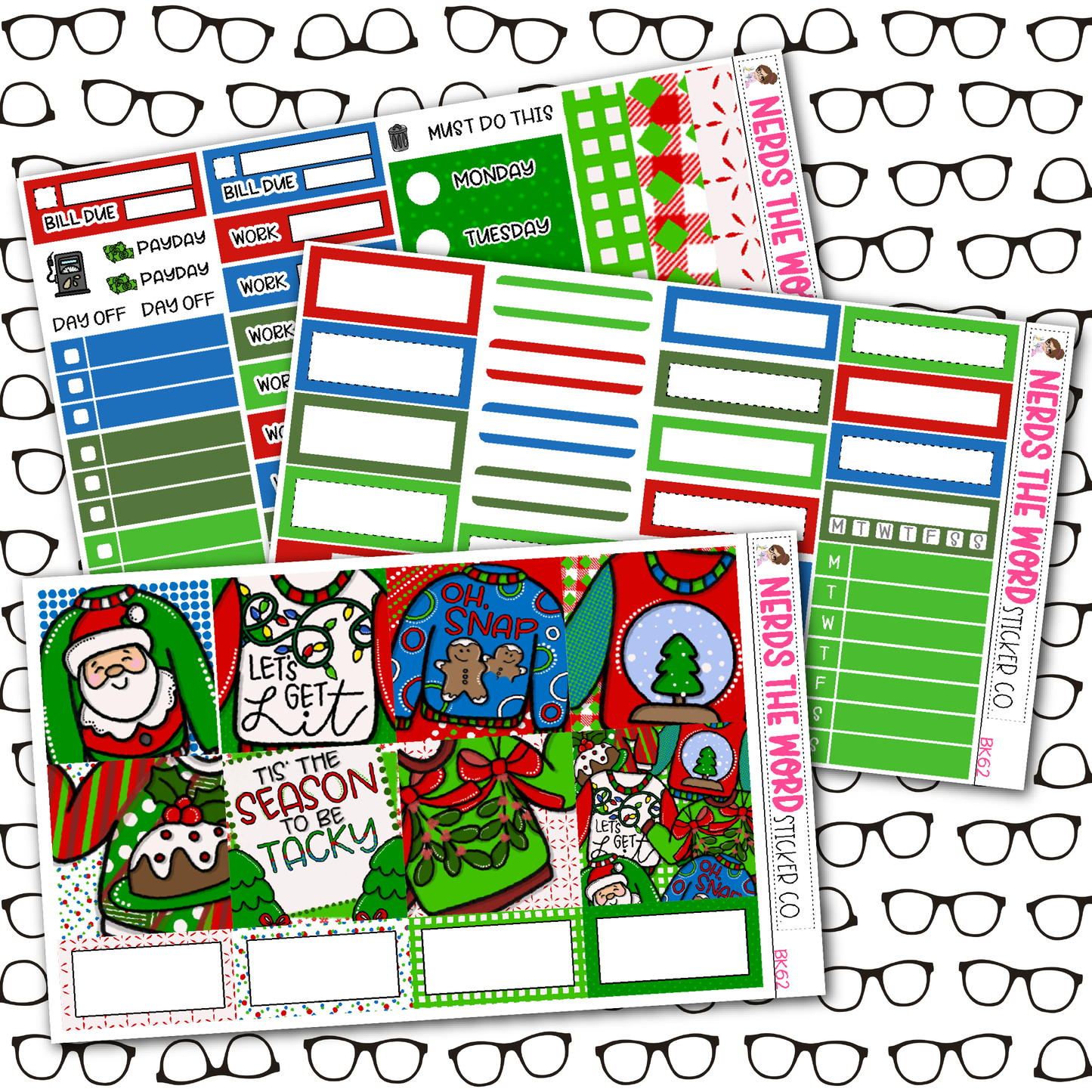 Ugly Sweater Weekly Planner Kit