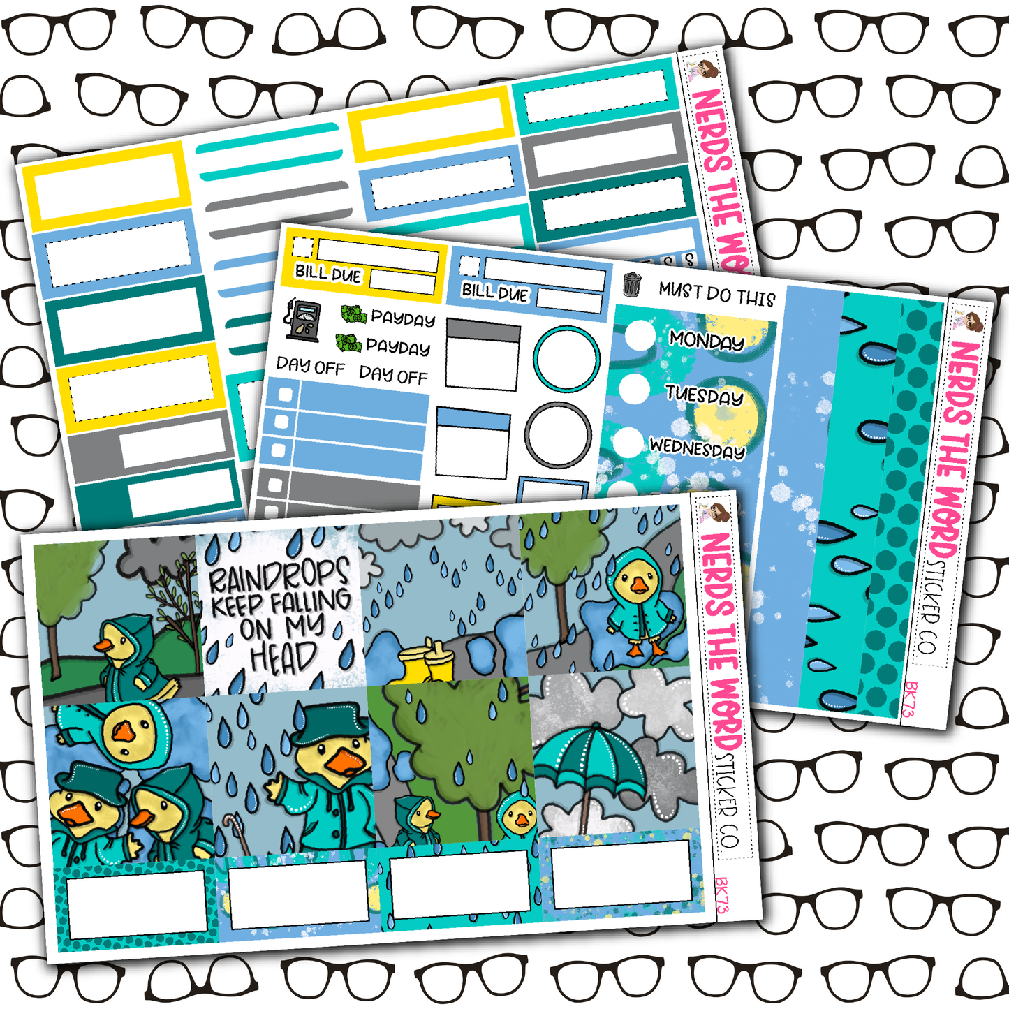 Ducky Doo Monthly, Weekly and or Journaling Sticker Kit