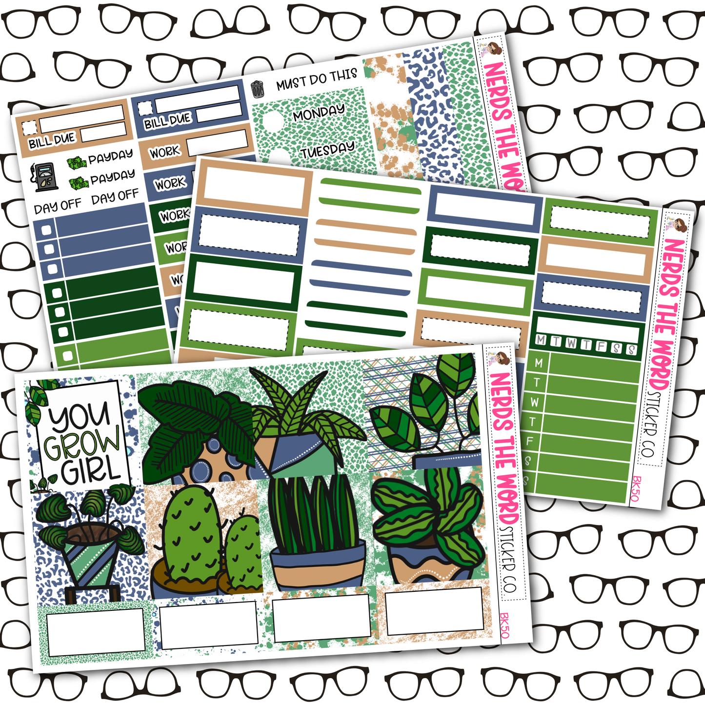 Grow Girl Weekly Planner Kit