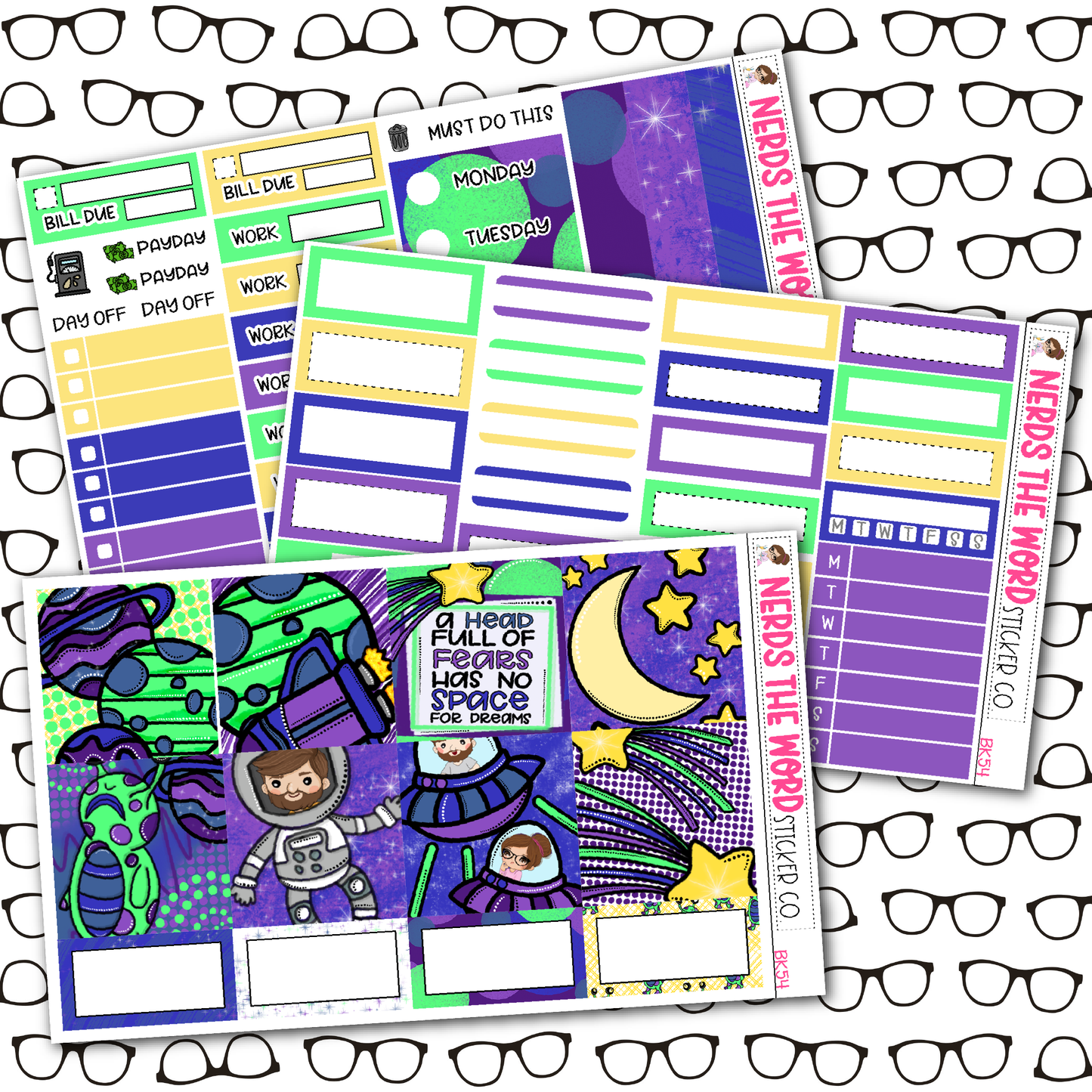 Space Weekly Planner Kit