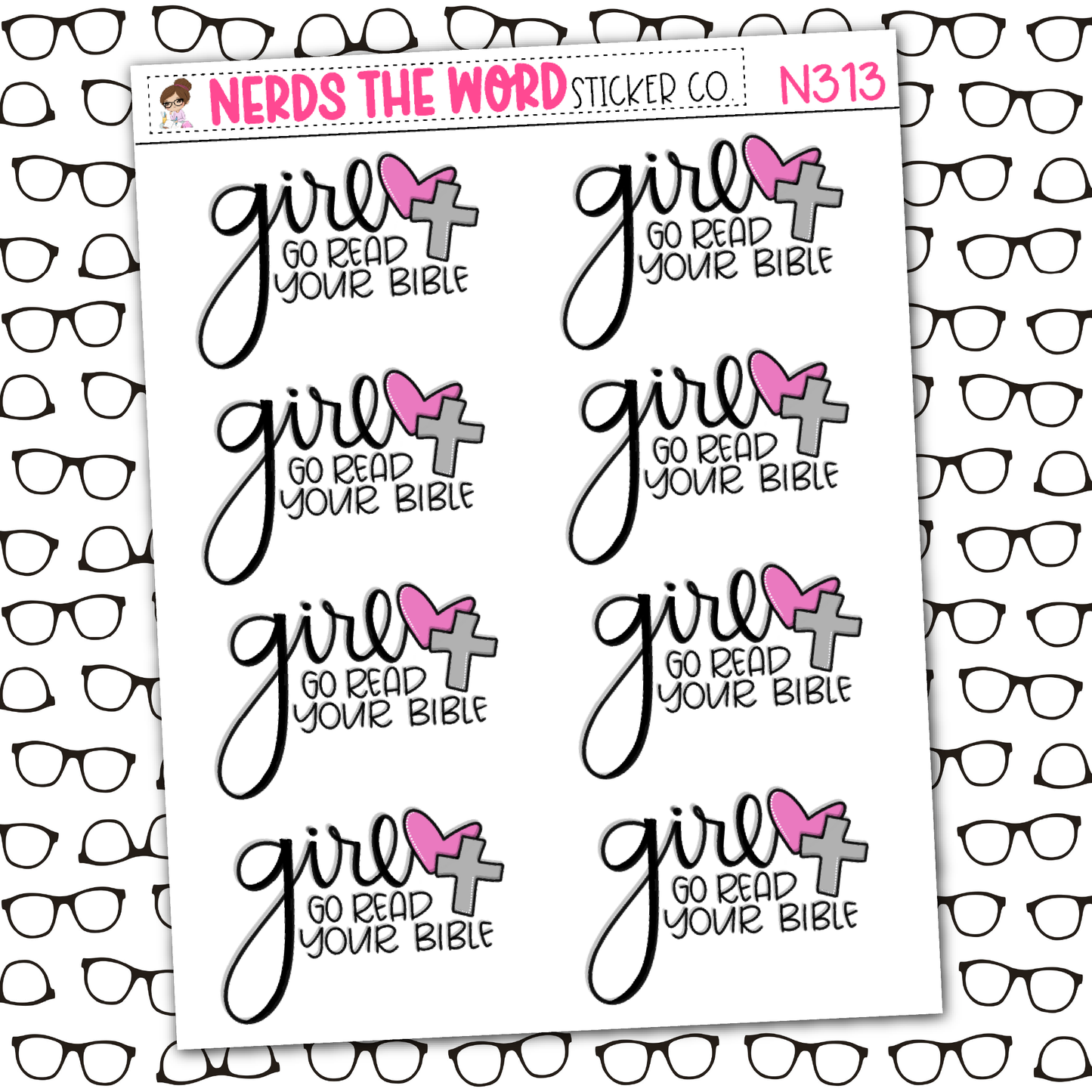 Girl, Read your Bible Sticker Sheet