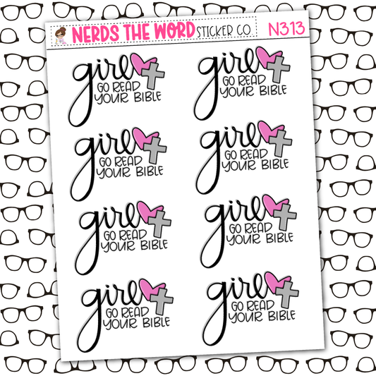 Girl, Read your Bible Sticker Sheet
