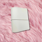MICRO - Travelers Notebook Handmade with Elastic Closure - White on White
