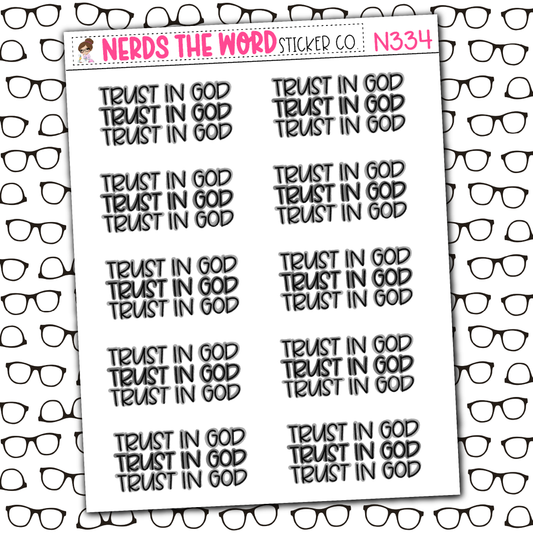 Trust in God Sticker Sheet