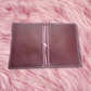 A6 Sized Handmade Traveler's Notebook - Maroon w/ Light Pink Strings