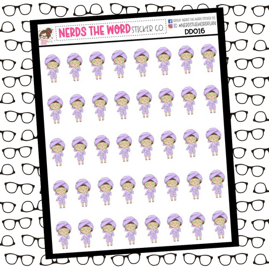 Spa Day Dee Character Sticker Sheet