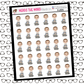 Video Game PJ Character Sticker Sheet