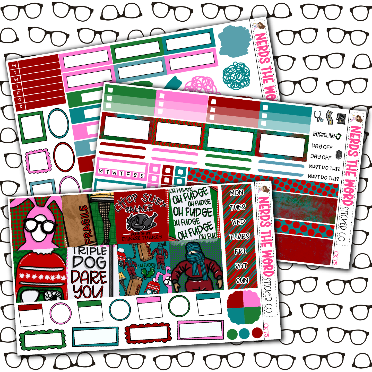 Oh Fudge Monthly, Weekly and or Journaling Sticker Kit