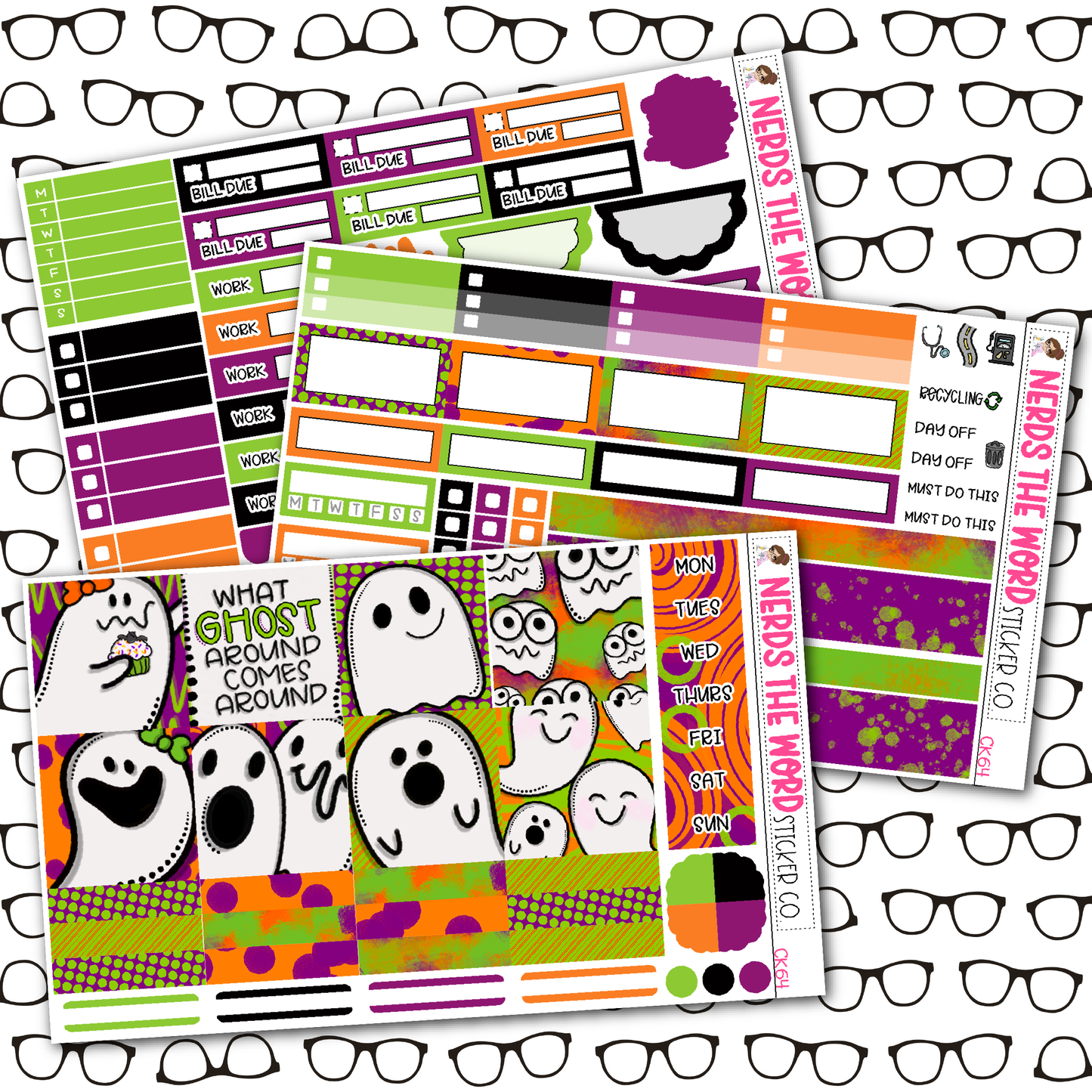 Ghost Karma Weekly Planner Kit