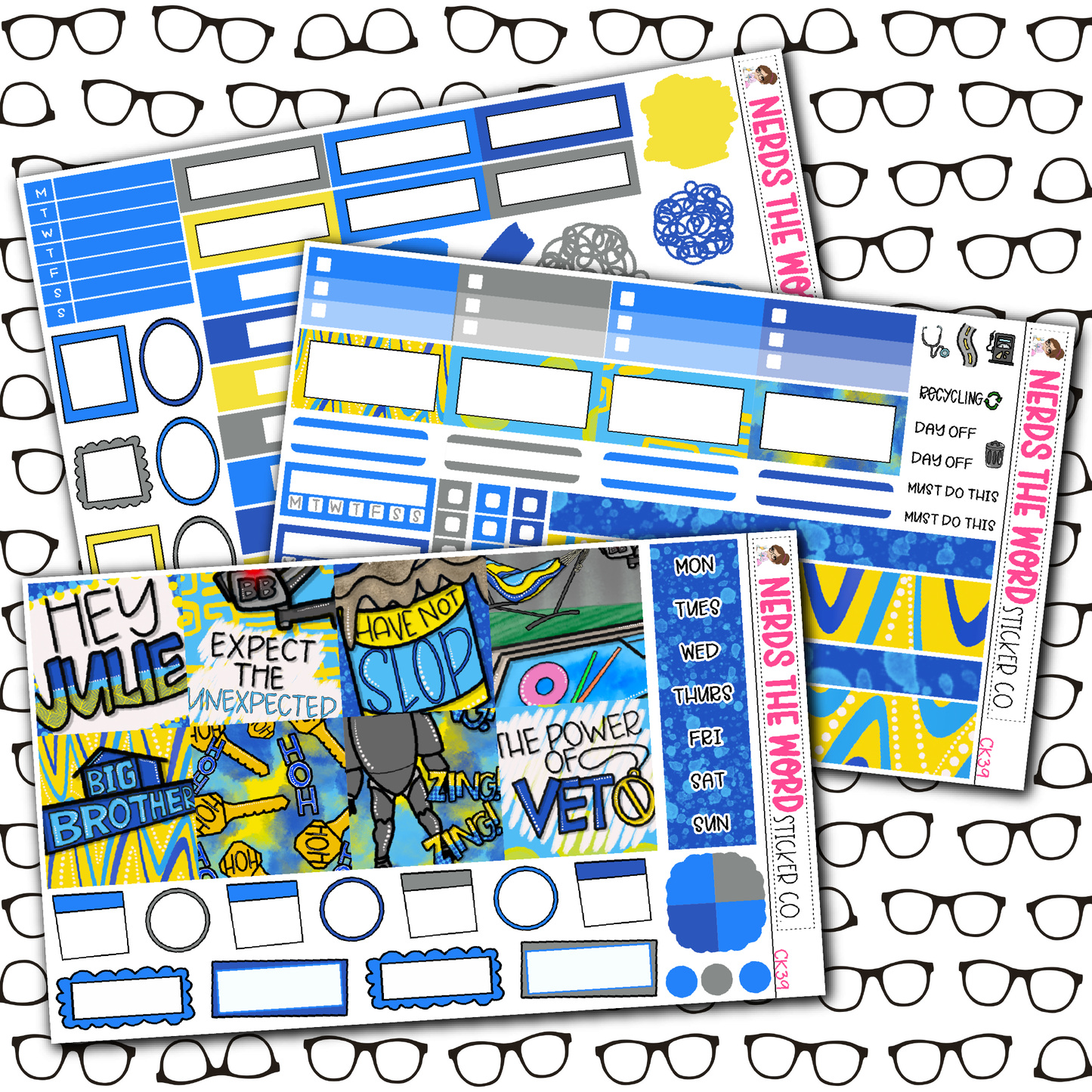BB House Monthly, Weekly and or Journaling Sticker Kit