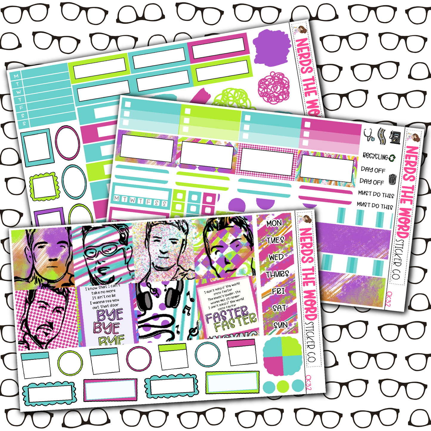 NSYNC Monthly, Weekly and or Journaling Sticker Kit