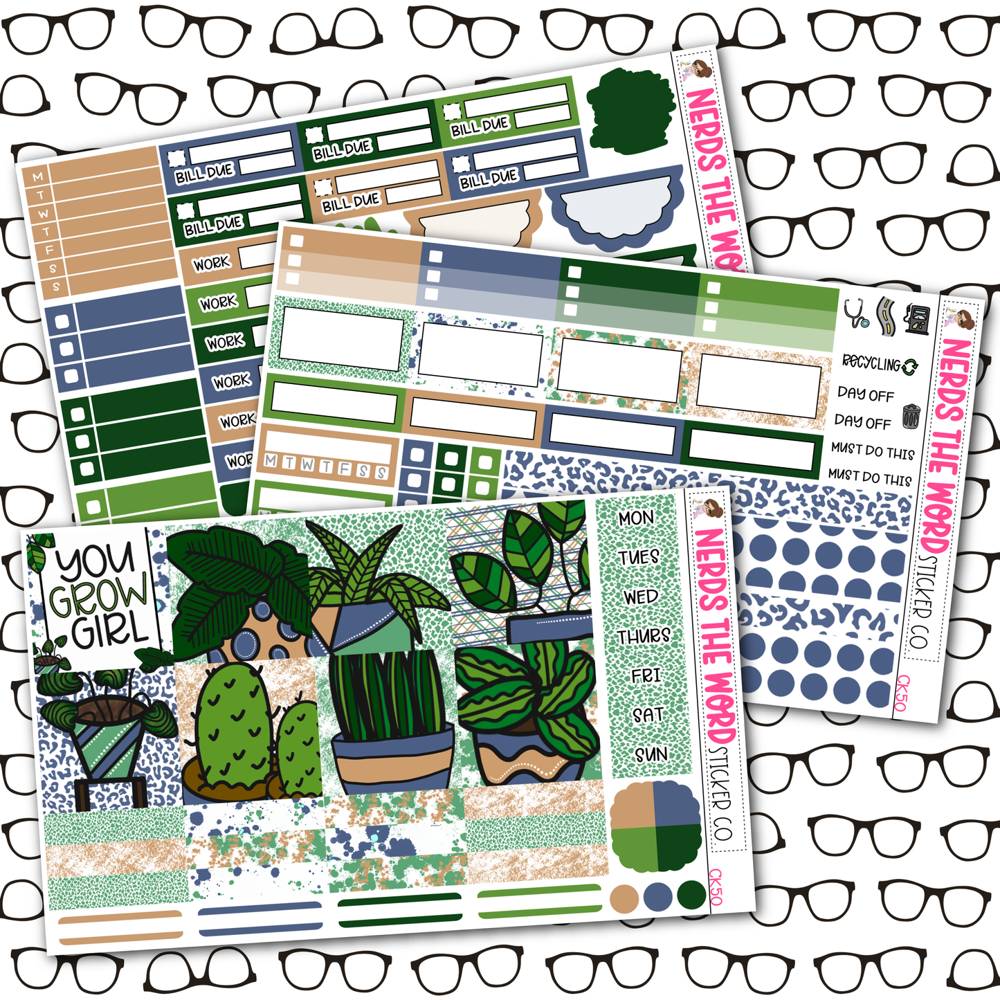 Grow Girl Weekly Planner Kit