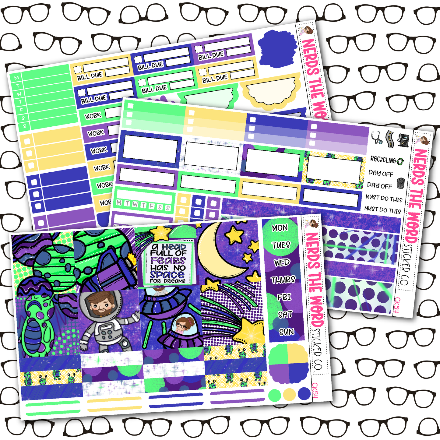 Space Weekly Planner Kit