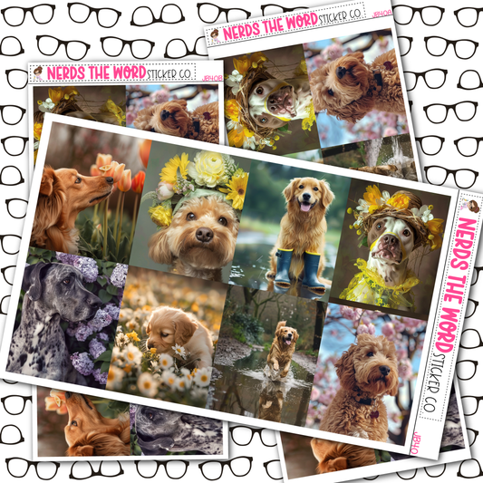 Spring Dogs Planner Stickers Just Boxes